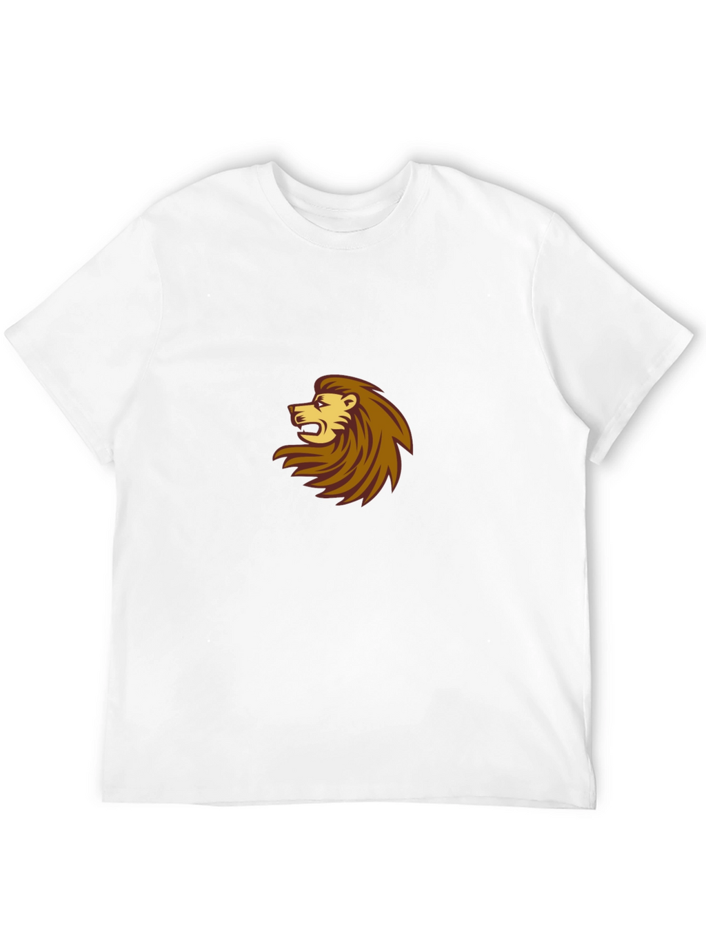 Black T-Shirt with Lion Design