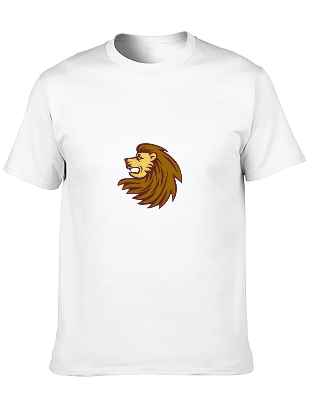 Black T-Shirt with Lion Design