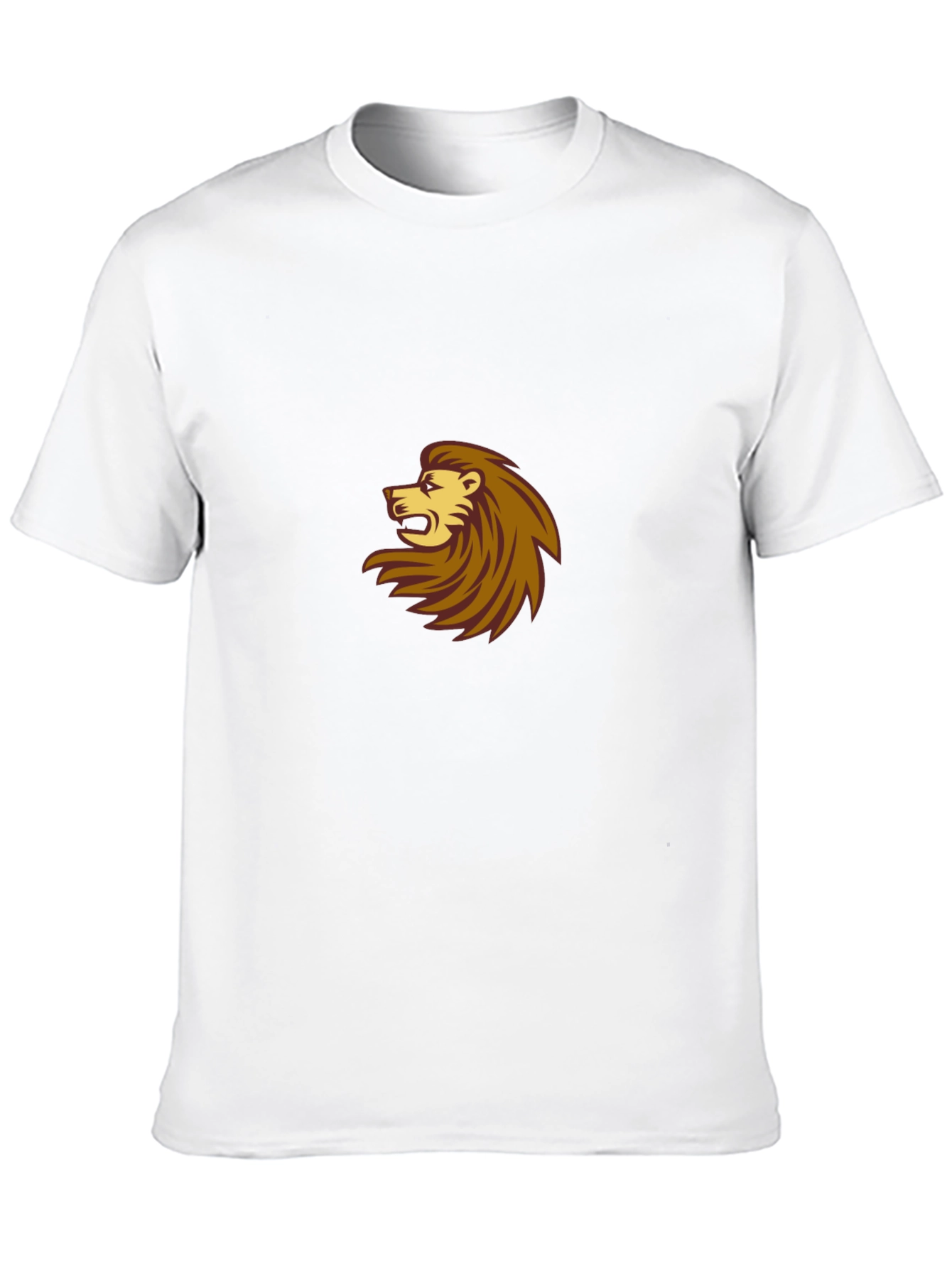 Black T-Shirt with Lion Design