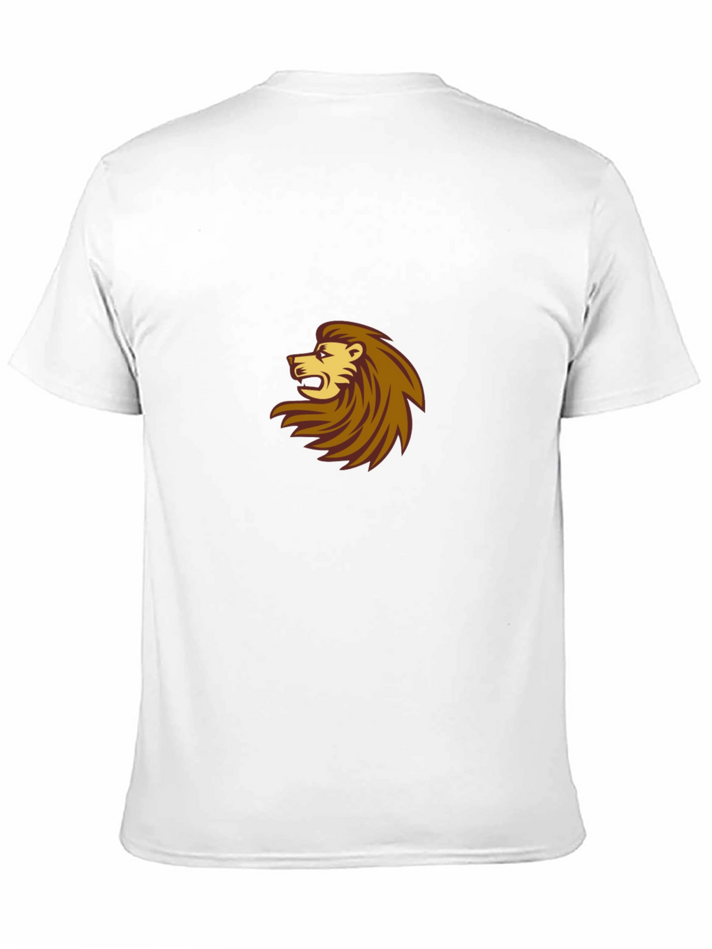 Black T-Shirt with Lion Design