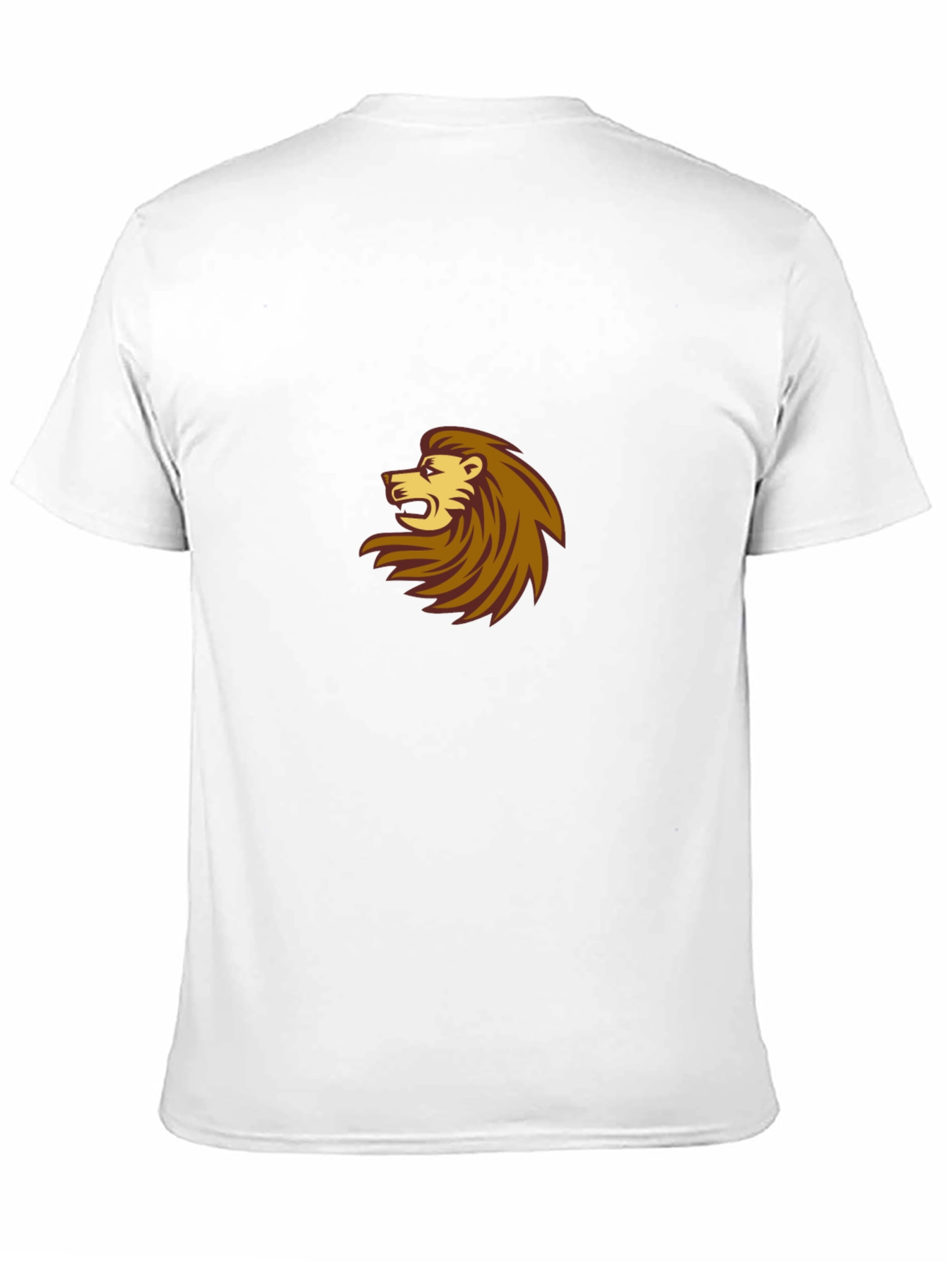 Black T-Shirt with Lion Design
