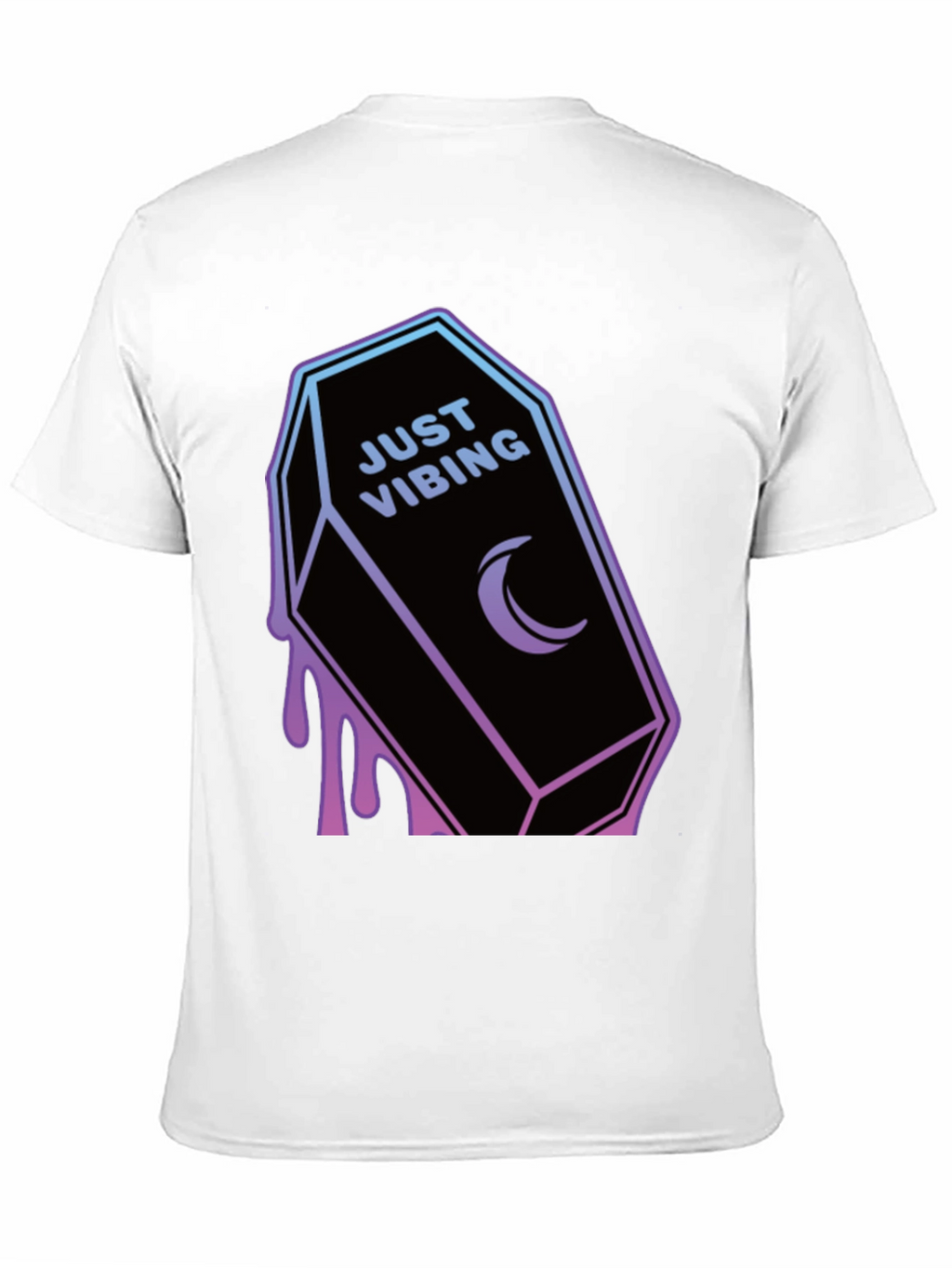 Just Vibing Coffin T-Shirt - Gothic Style