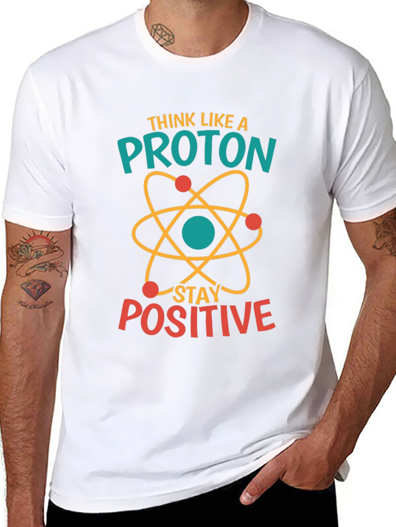 Think Like A Proton Positive Black T-Shirt