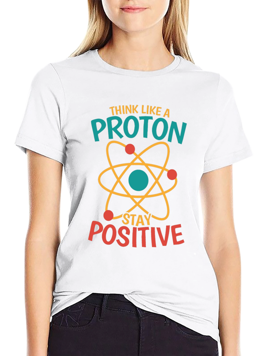 Think Like A Proton Positive Black T-Shirt