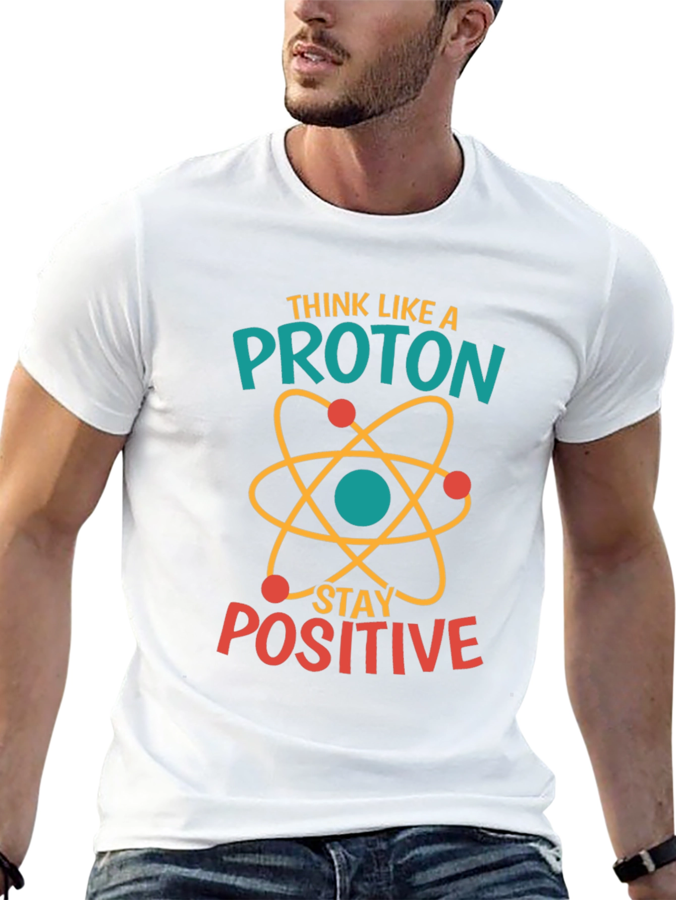 Think Like A Proton Positive Black T-Shirt
