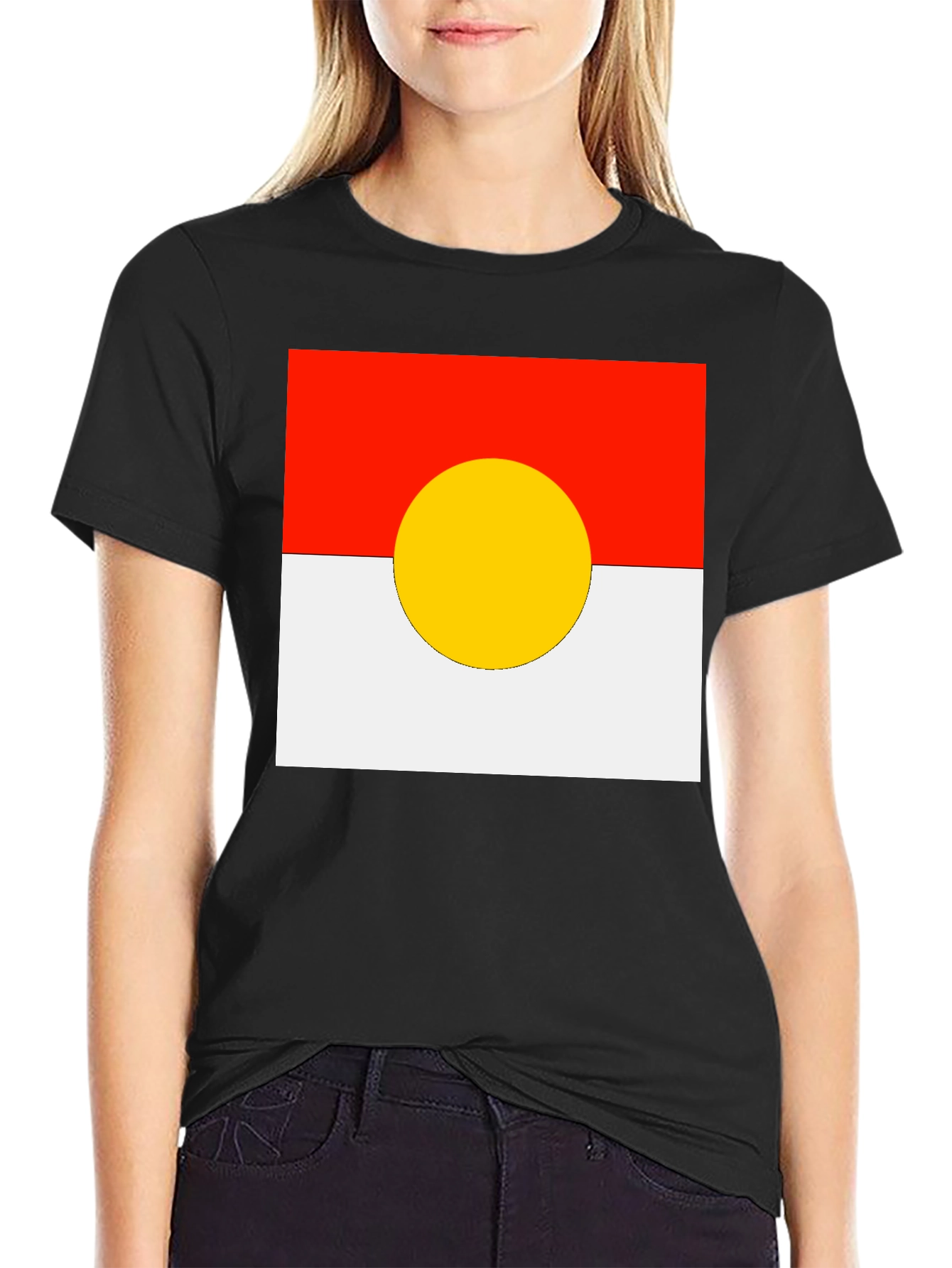 Red White and Yellow Circle T-Shirt