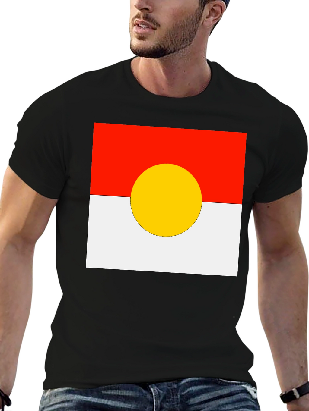 Red White and Yellow Circle T-Shirt