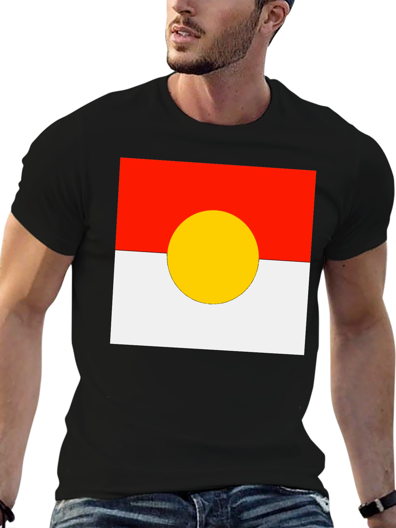 Red White and Yellow Circle T-Shirt