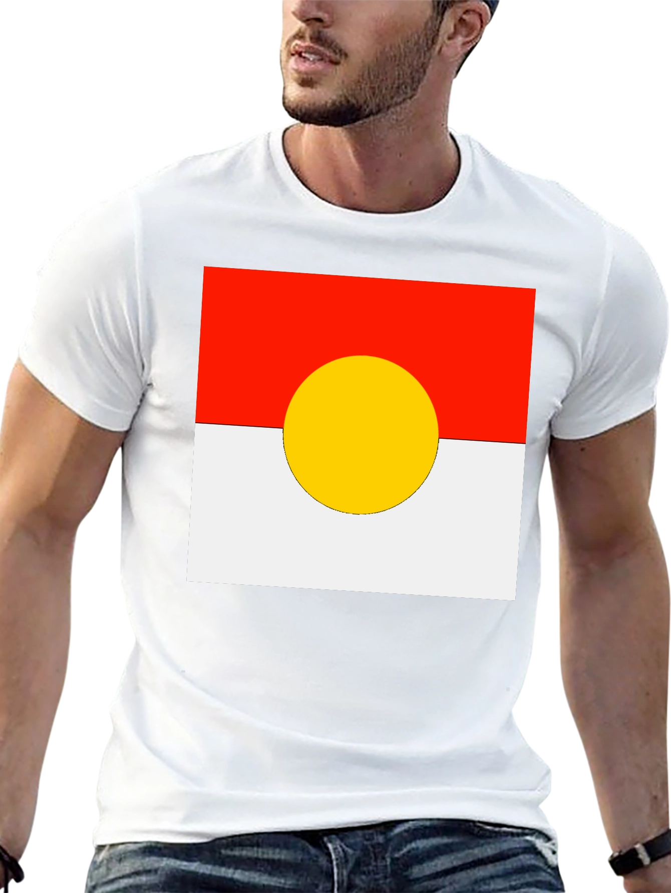 Red White and Yellow Circle T-Shirt