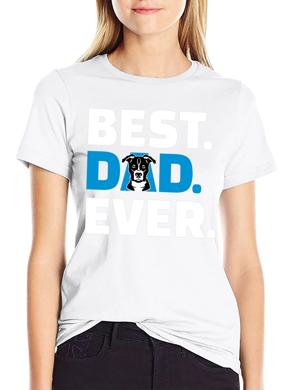 Best Dog Dad Ever Black T-Shirt