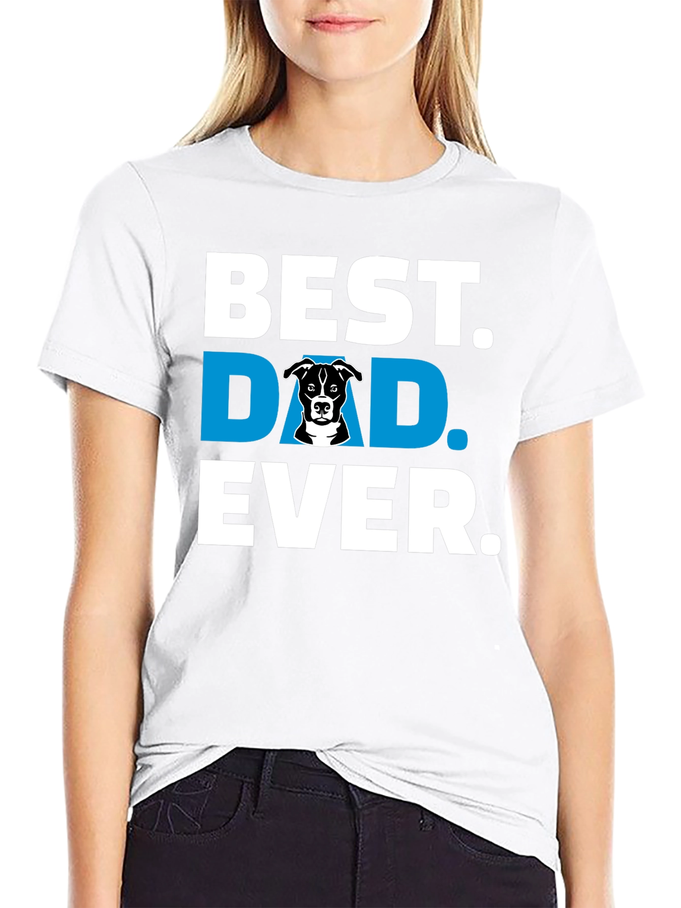 Best Dog Dad Ever Black T-Shirt