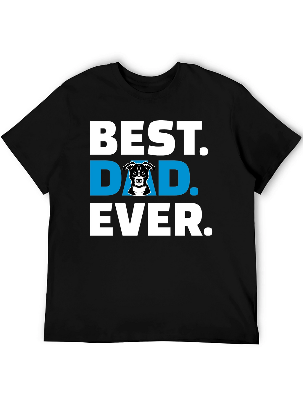 Best Dog Dad Ever Black T-Shirt