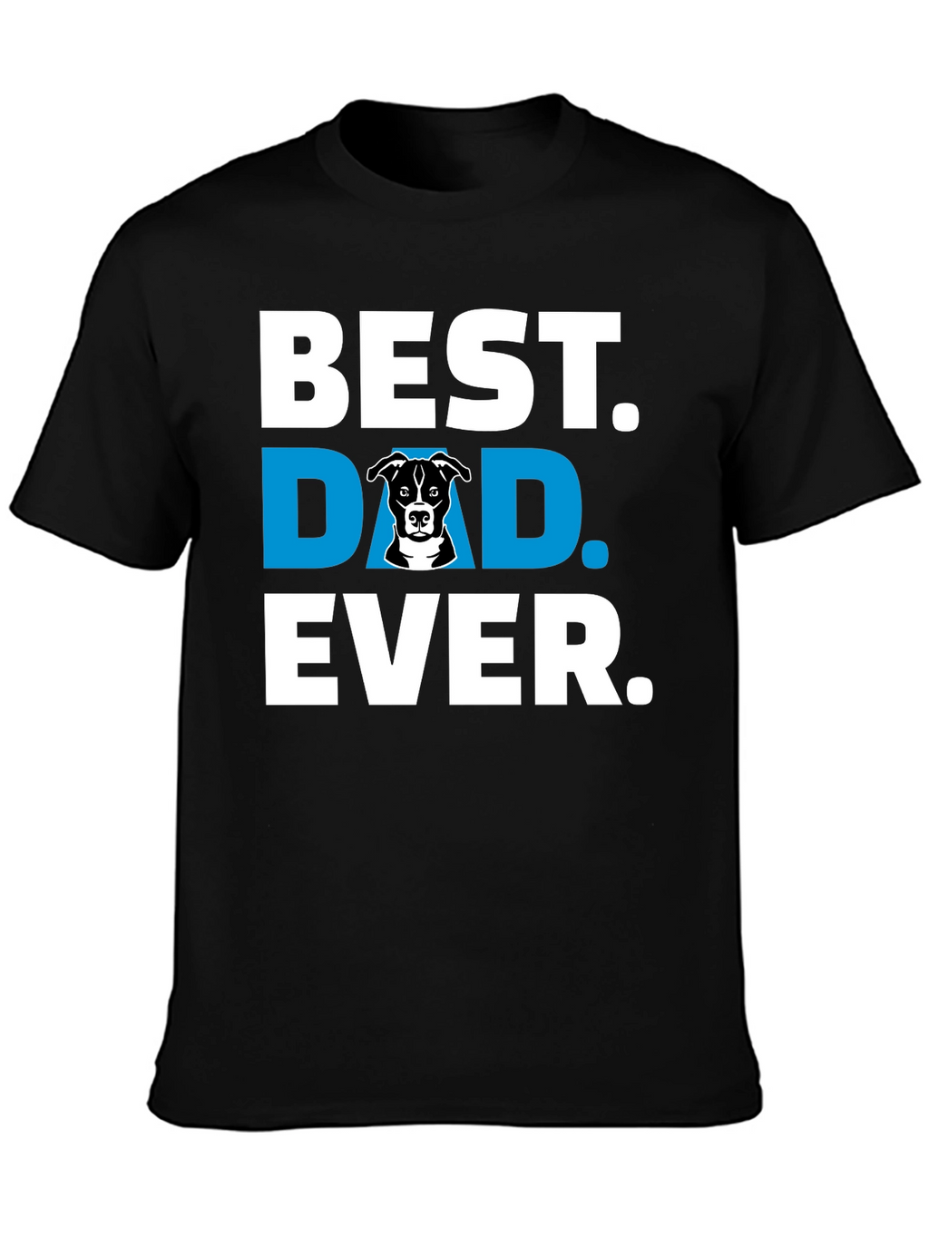 Best Dog Dad Ever Black T-Shirt
