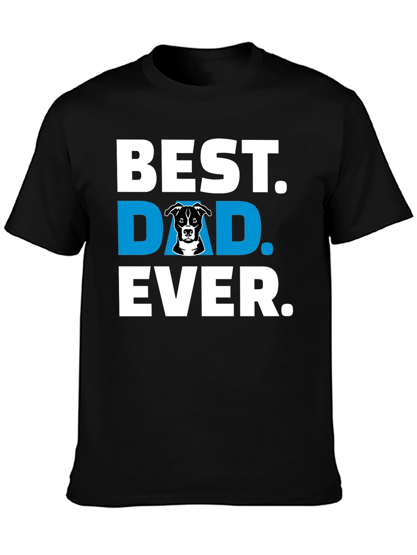 Best Dog Dad Ever Black T-Shirt