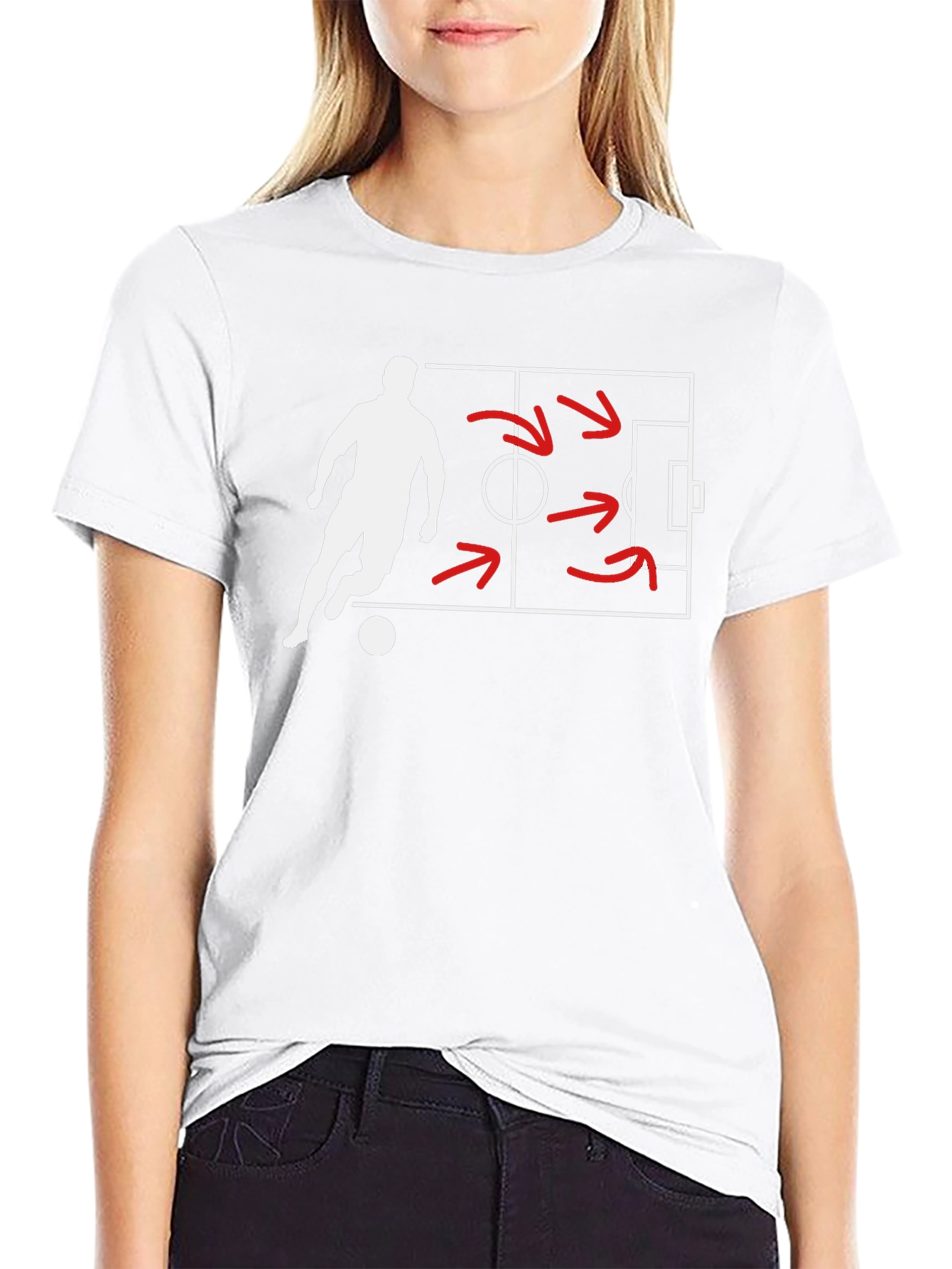 Soccer Strategy Black T-Shirt