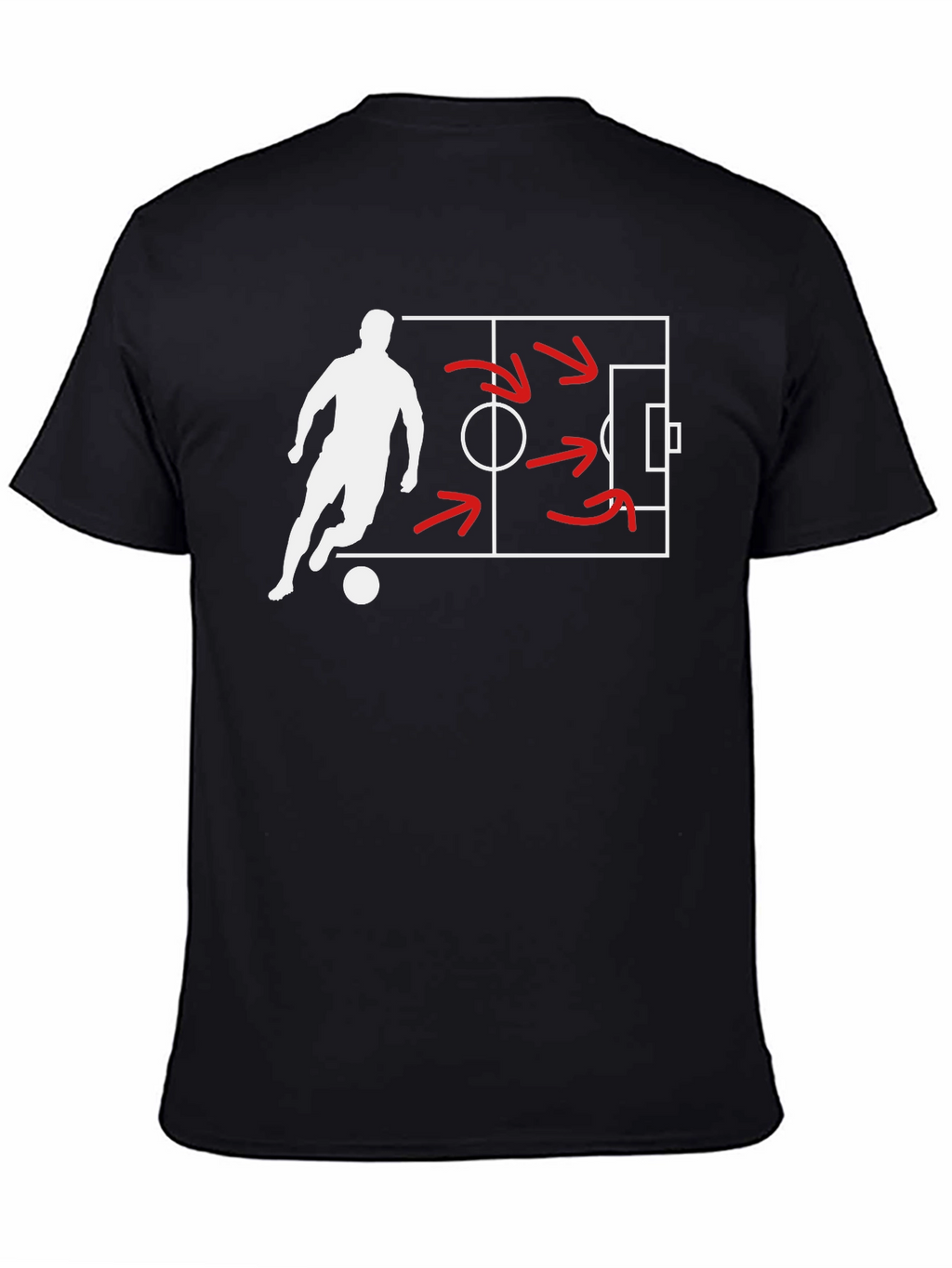 Soccer Strategy Black T-Shirt
