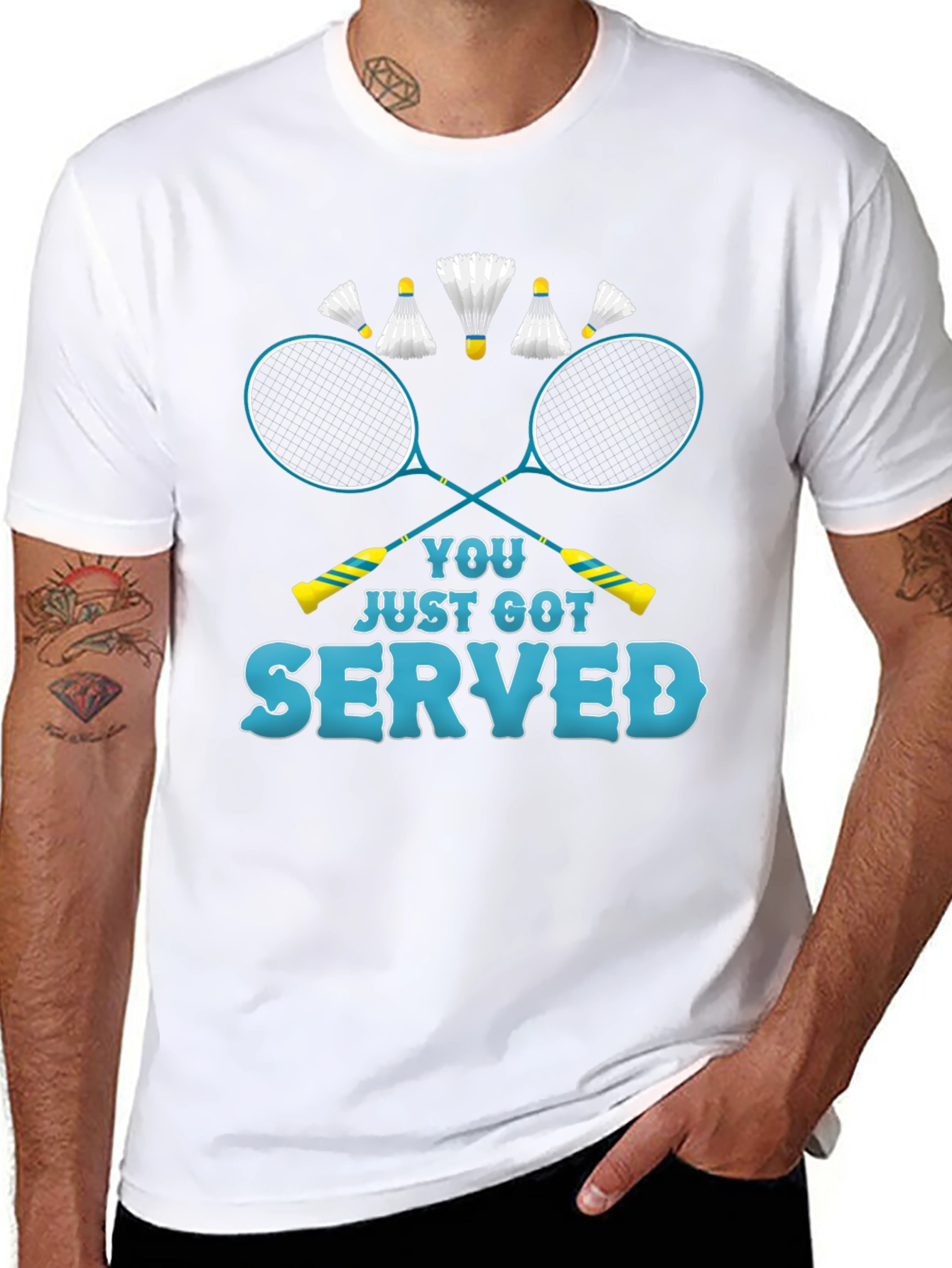 You Just Got Served Badminton T-Shirt
