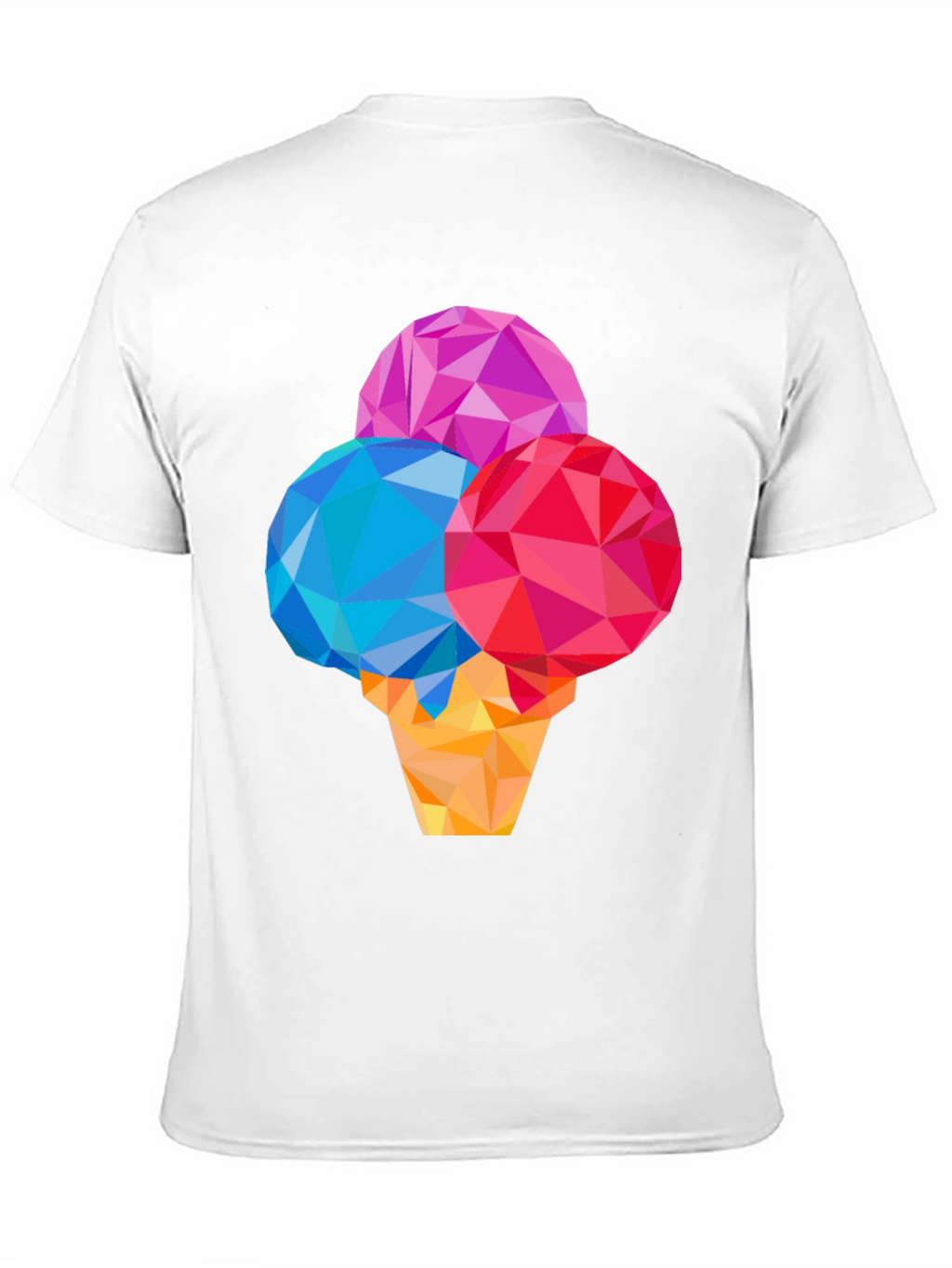 Geometric Ice Cream Graphic T-Shirt