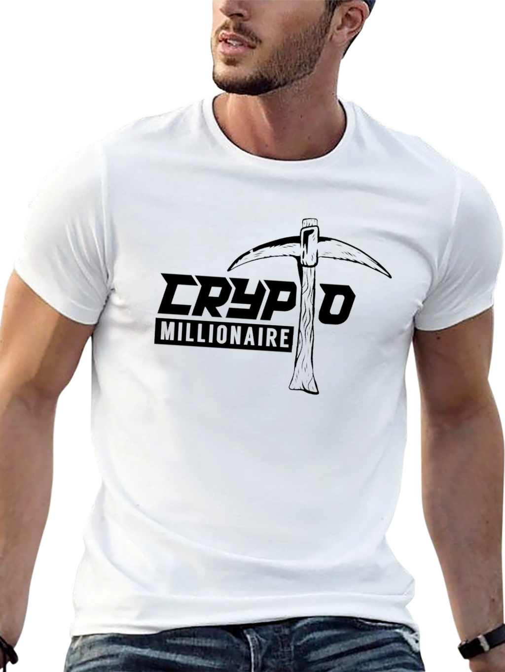 Crypto Millionaire Graphic T-Shirt - Black