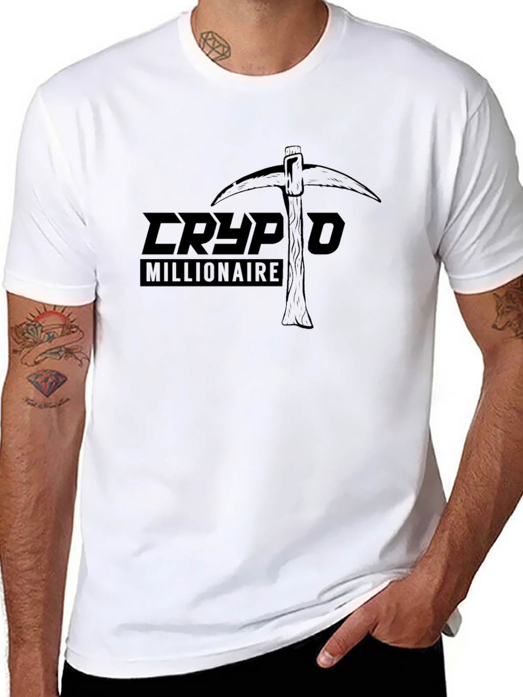 Crypto Millionaire Graphic T-Shirt - Black