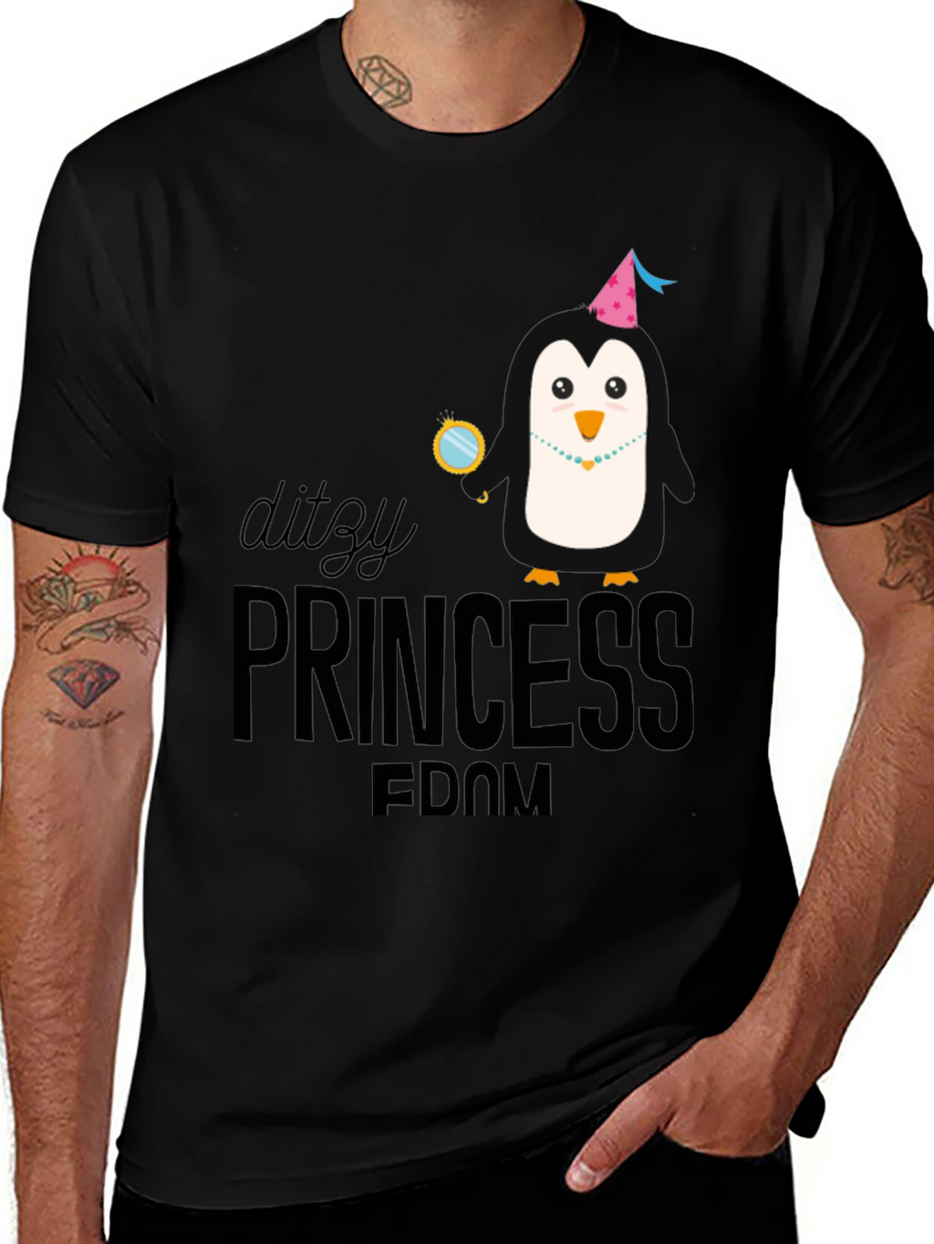 Ditzy Princess-Dom Penguin T-Shirt