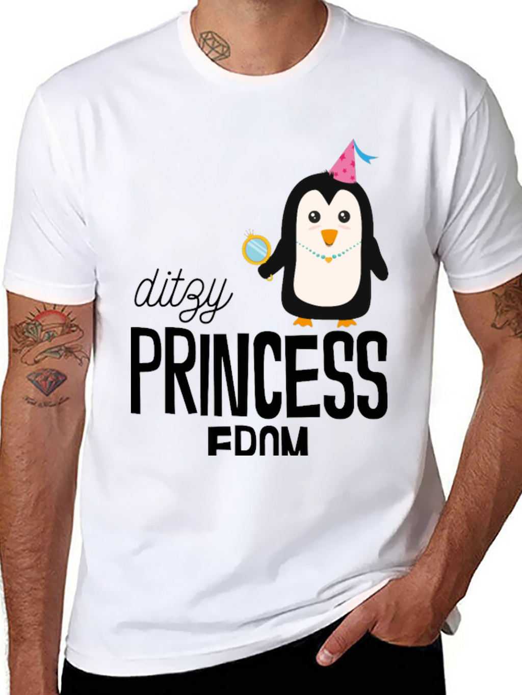 Ditzy Princess-Dom Penguin T-Shirt