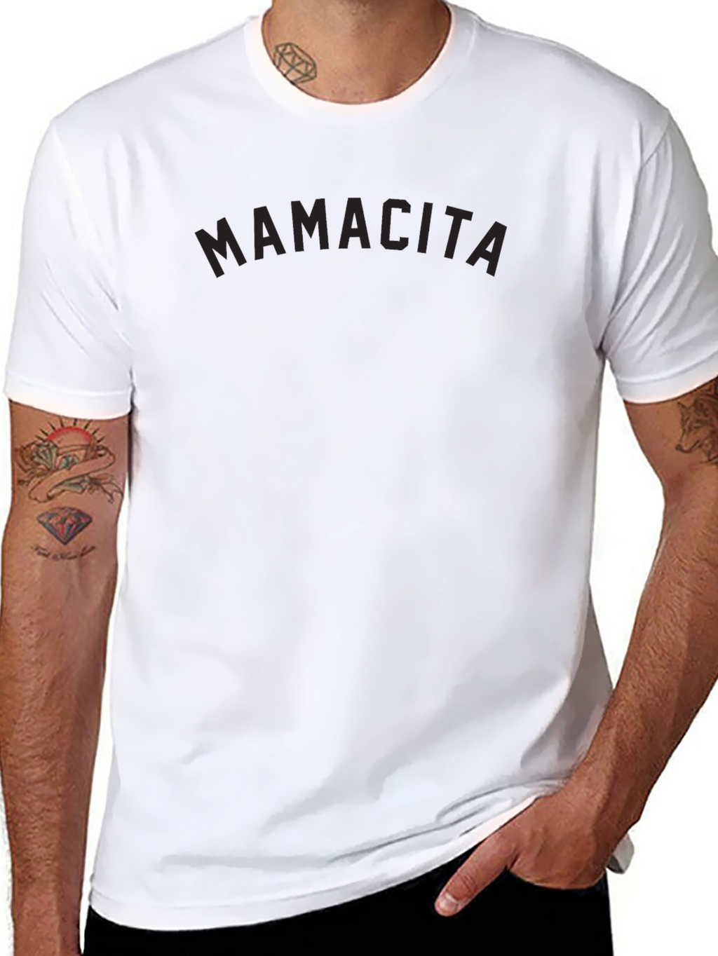Mamacita Black Crew Neck T-Shirt