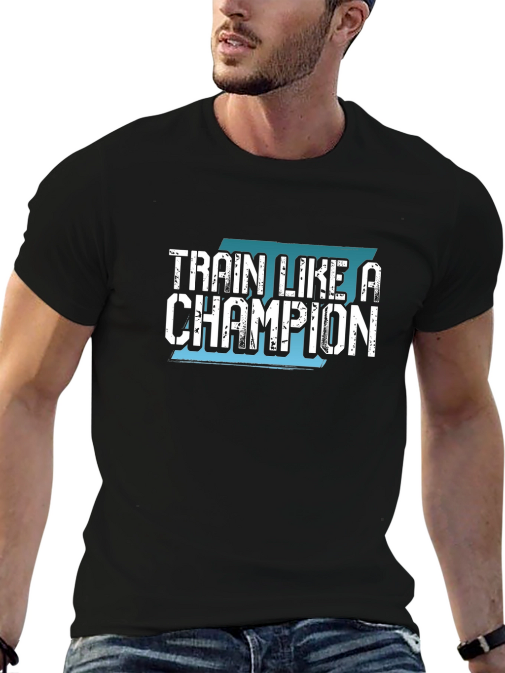 Train Like a Champion Black T-Shirt