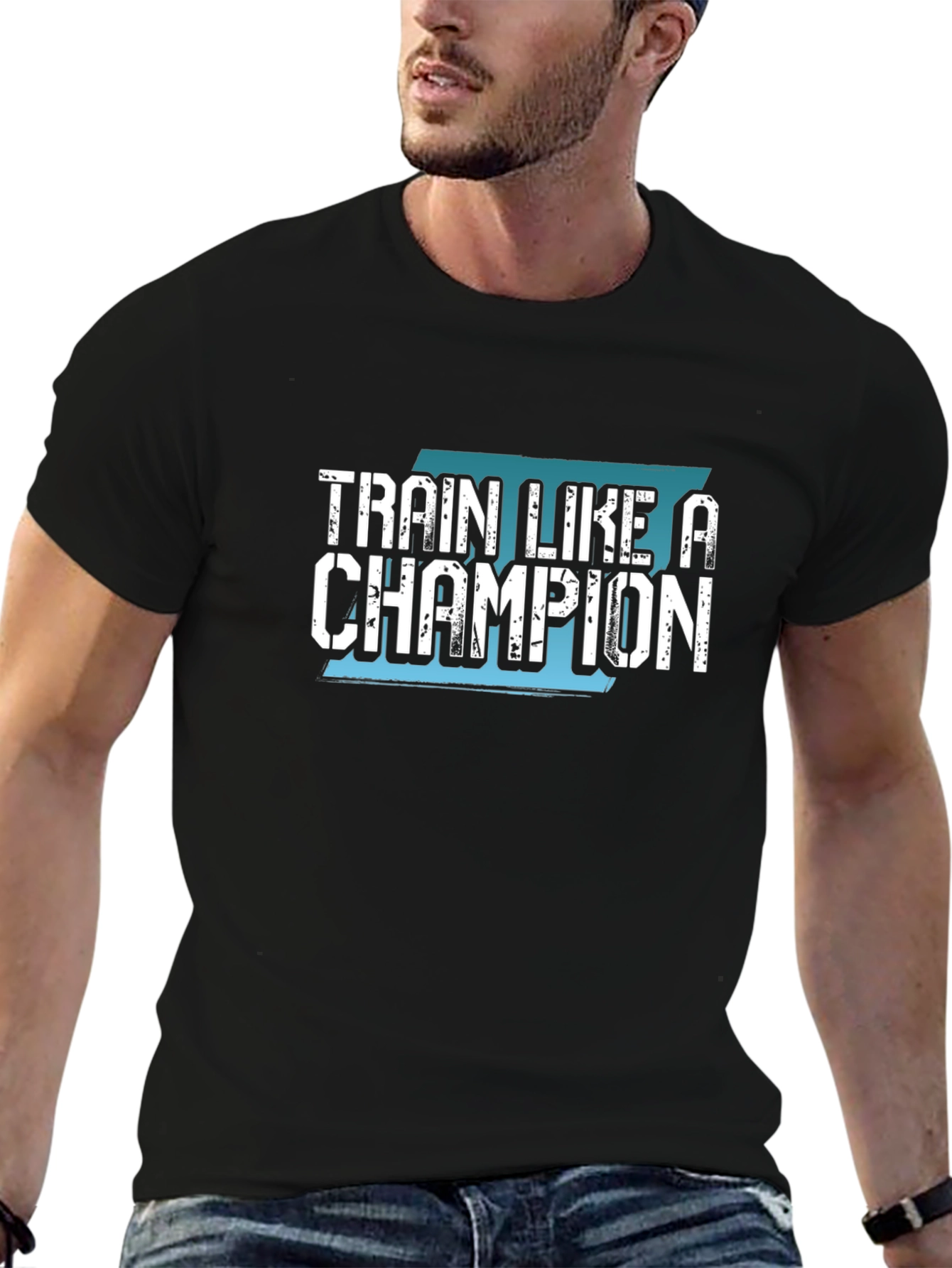 Train Like a Champion Black T-Shirt
