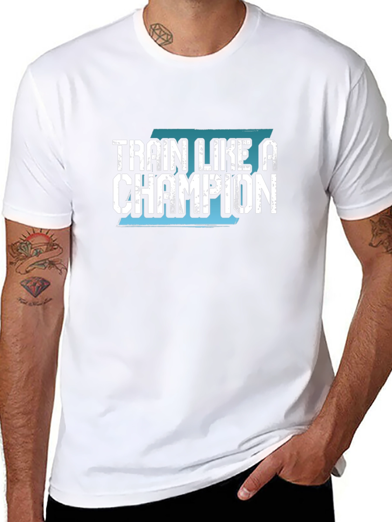 Train Like a Champion Black T-Shirt