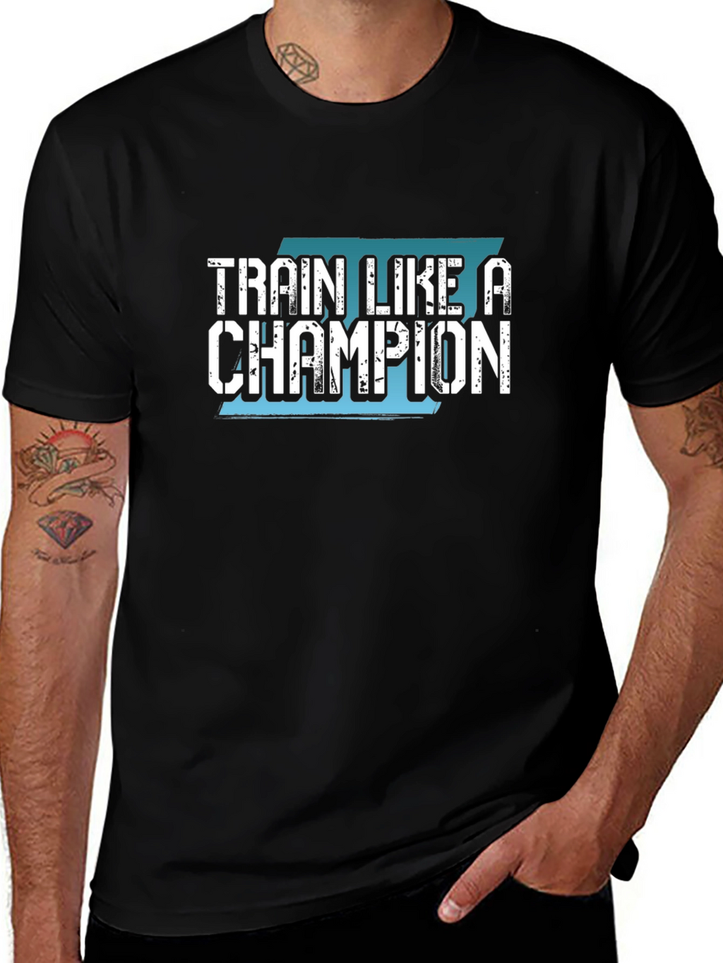 Train Like a Champion Black T-Shirt