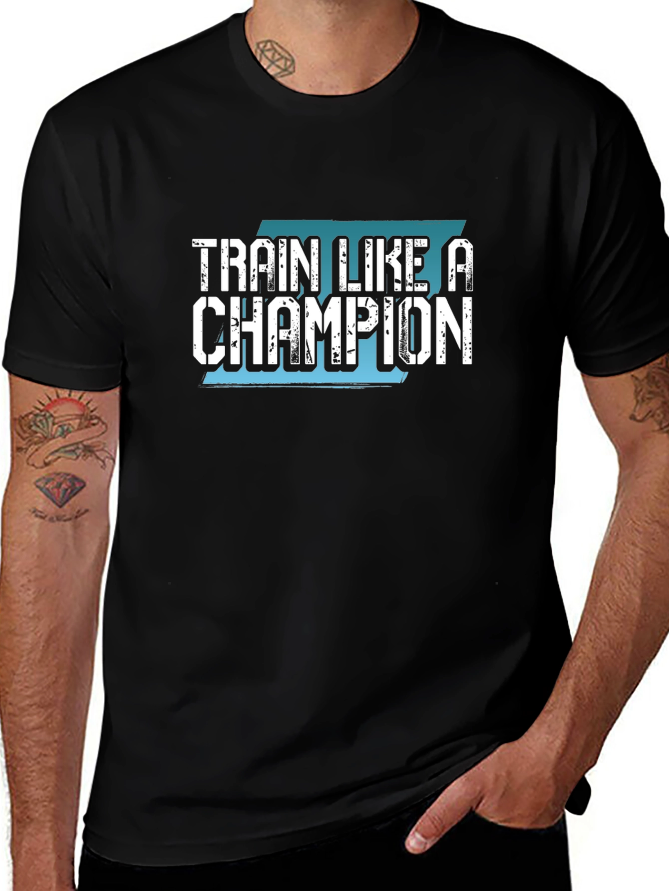 Train Like a Champion Black T-Shirt