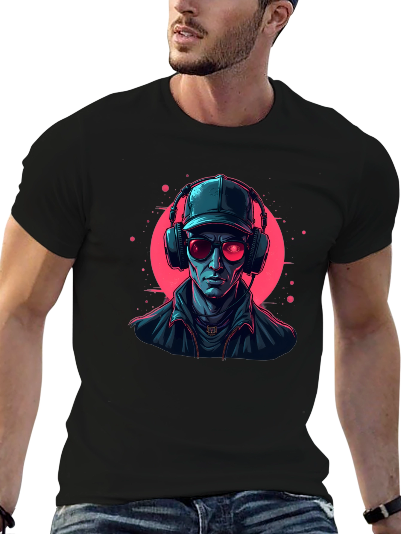 Cyberpunk DJ Graphic Tee
