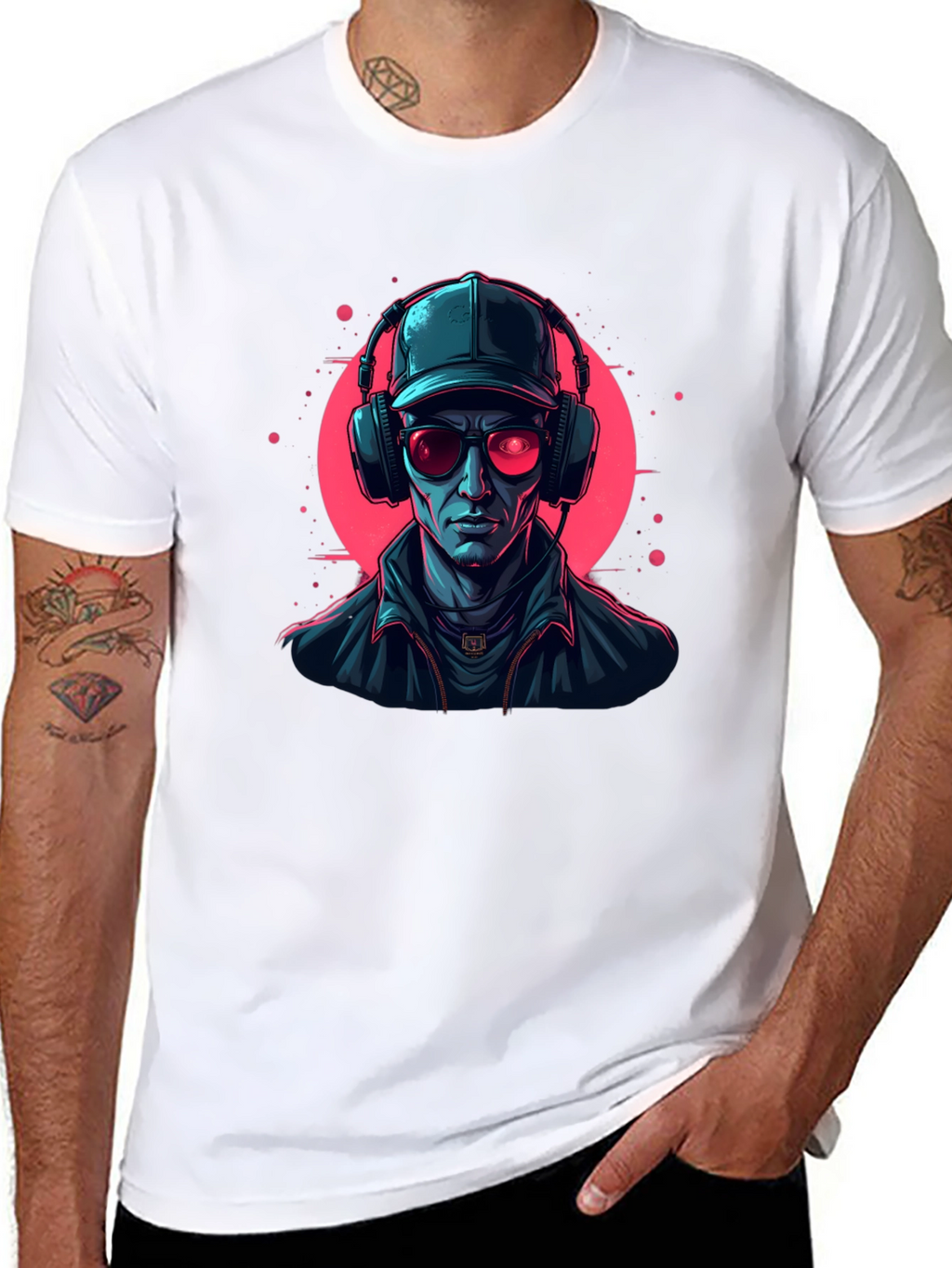 Cyberpunk DJ Graphic Tee