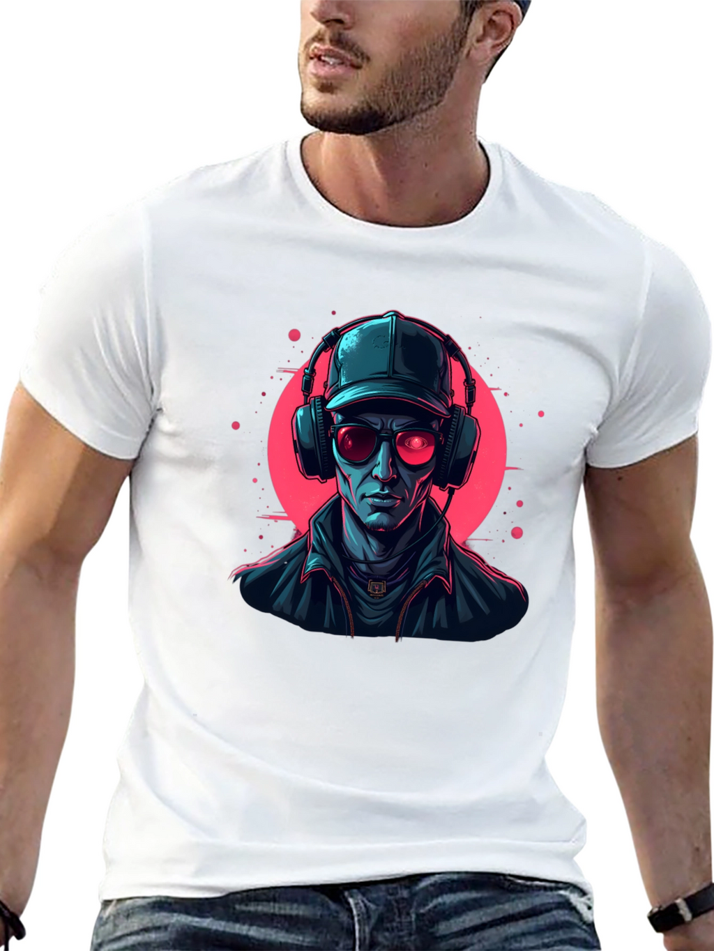 Cyberpunk DJ Graphic Tee