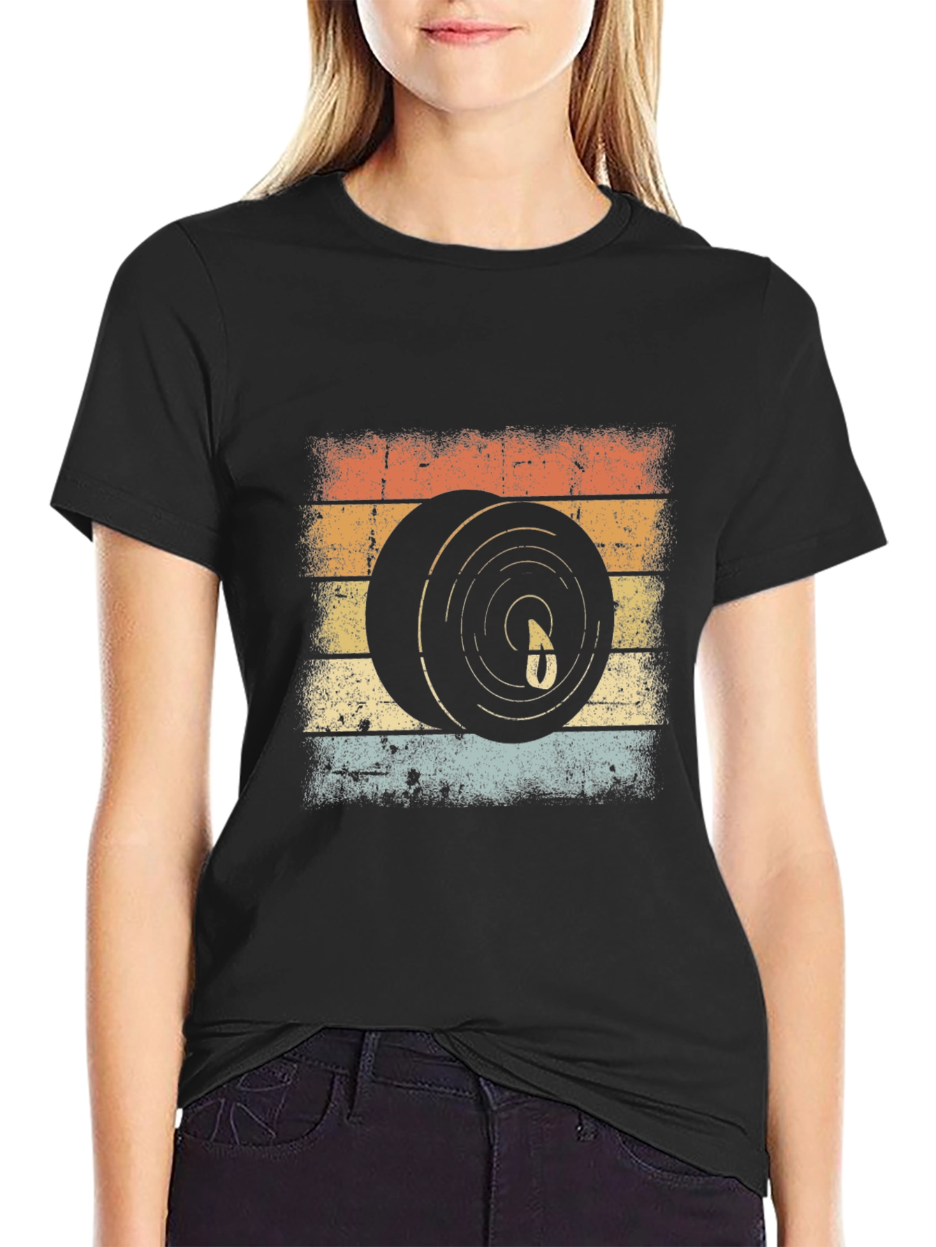 Vintage Retro Vinyl Record Graphic Tee