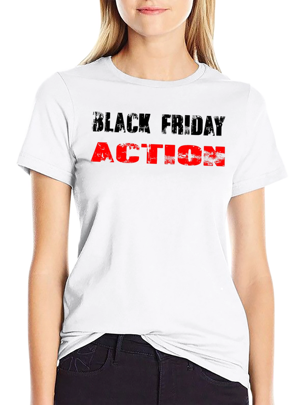 Black Friday Action Tee - Stylish Graphic T-Shirt