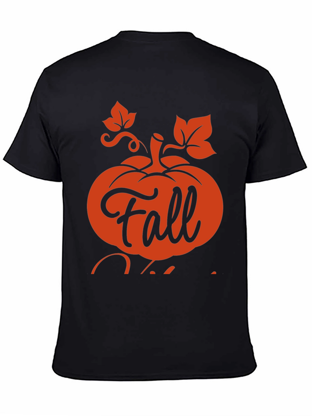 Fall Vibes Black Graphic T-Shirt