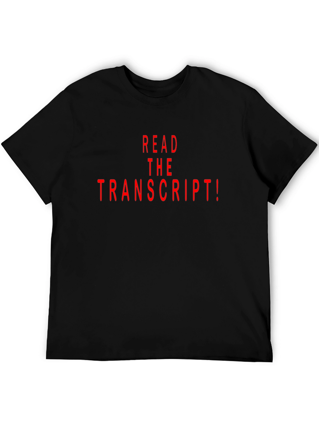Read The Transcript! Graphic Tee - Black
