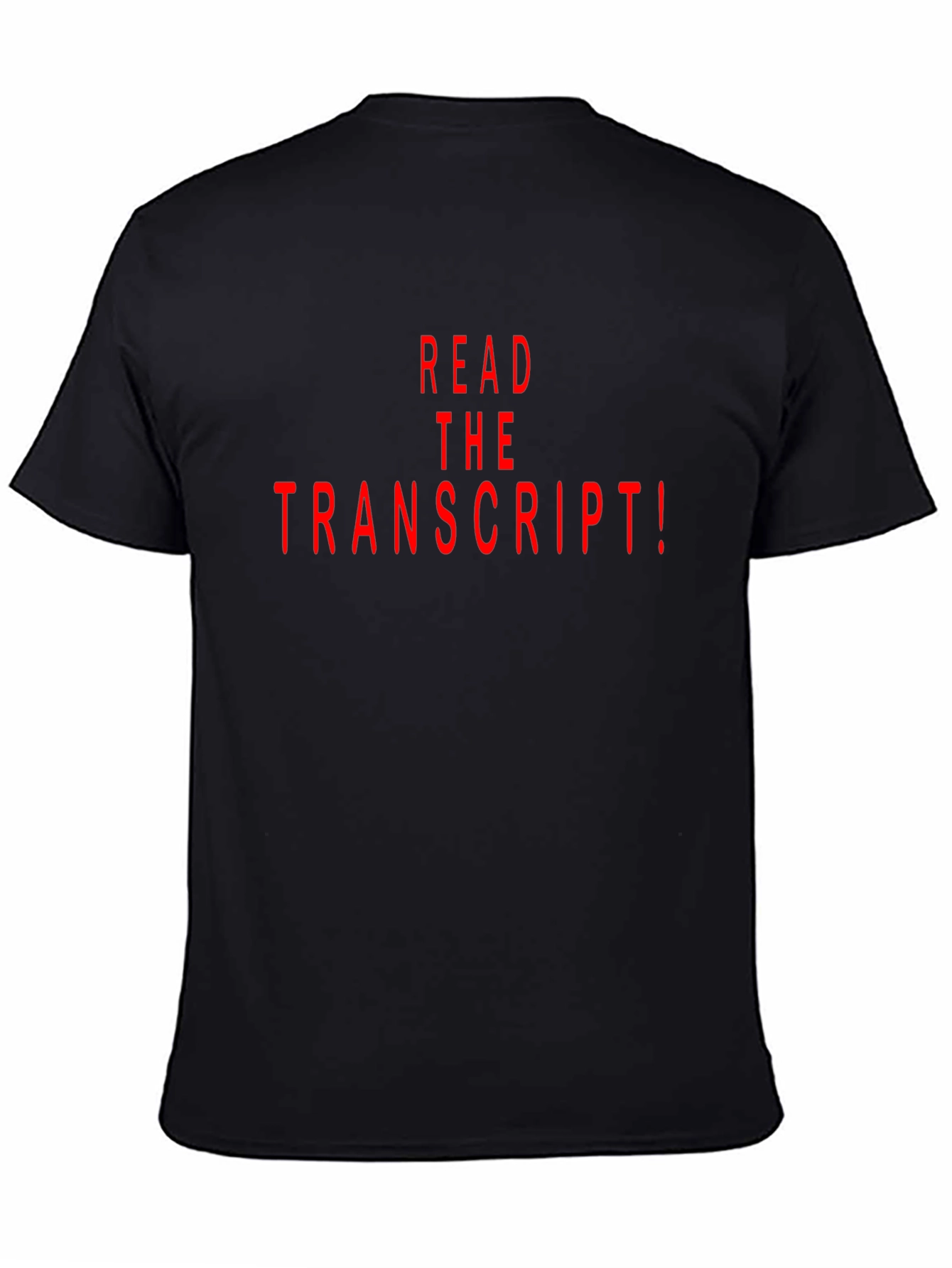 Read The Transcript! Graphic Tee - Black