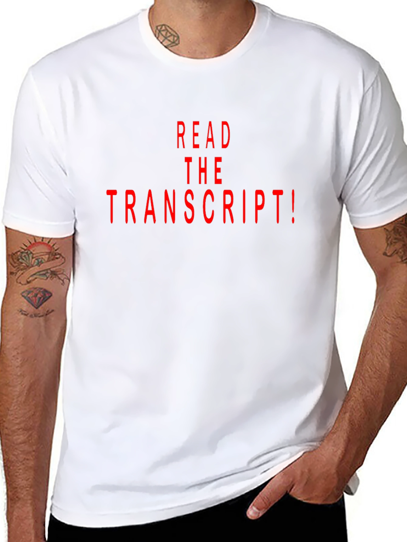 Read The Transcript! Graphic Tee - Black