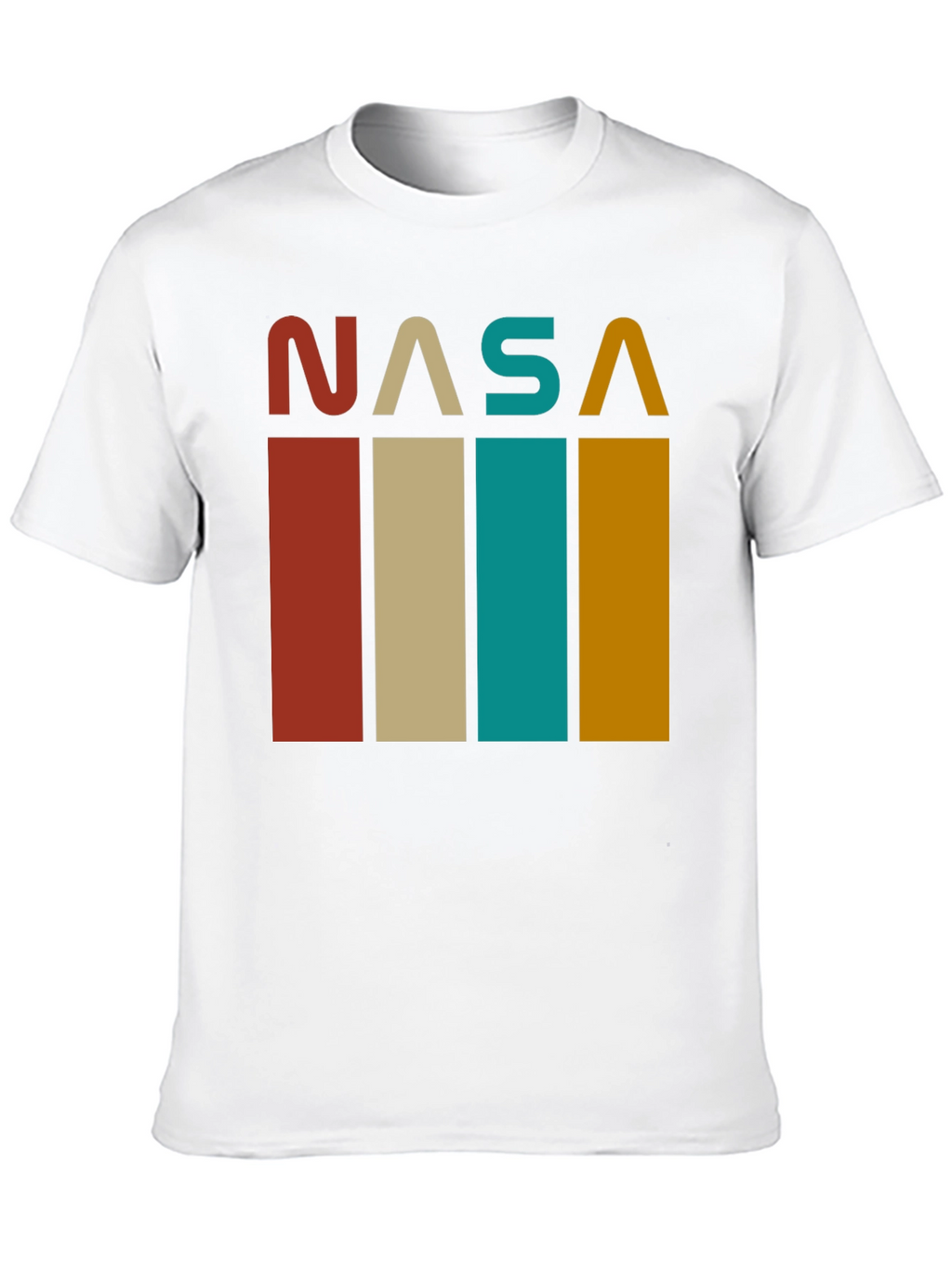 Retro NASA Graphic Tee - Black Cotton Blend