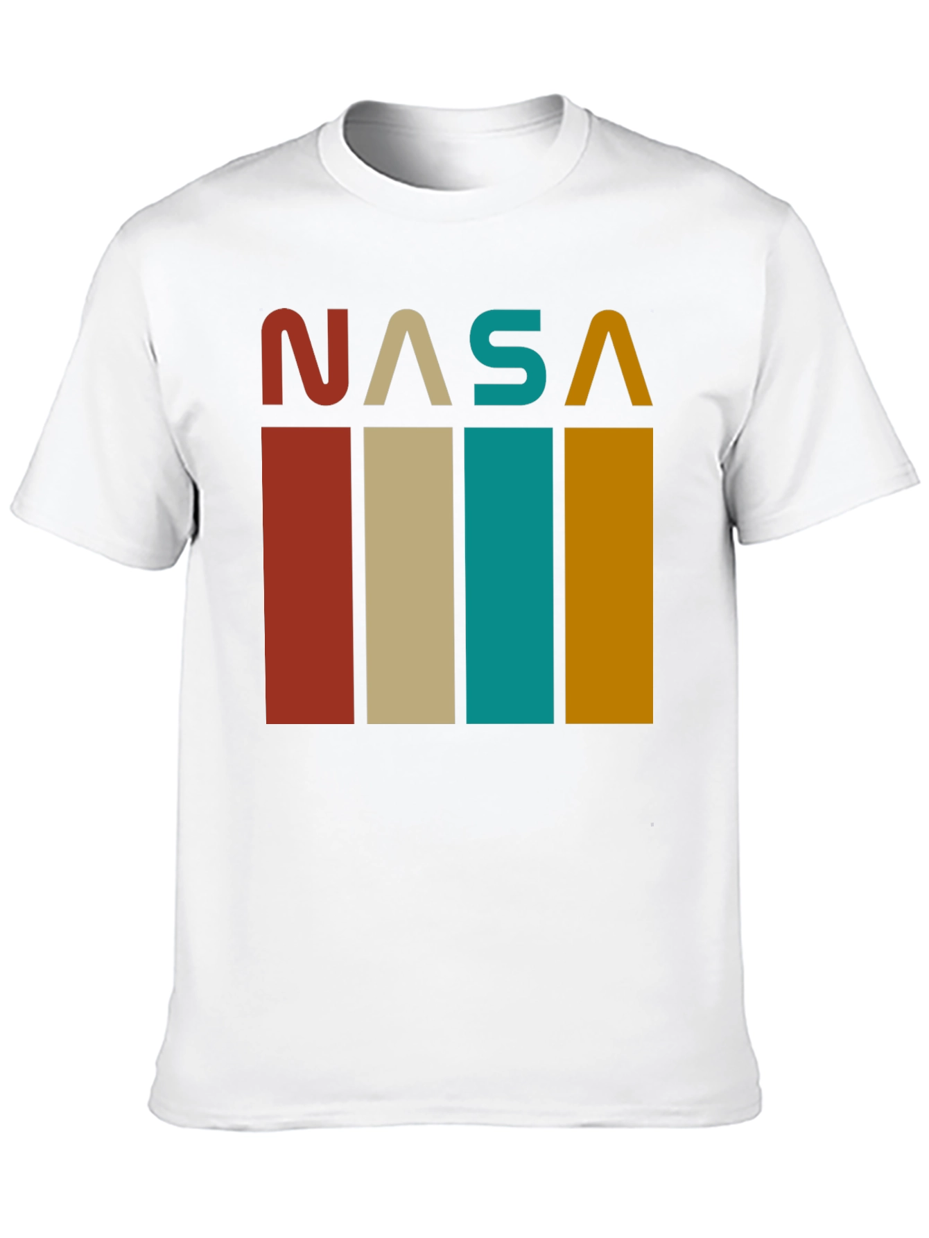 Retro NASA Graphic Tee - Black Cotton Blend