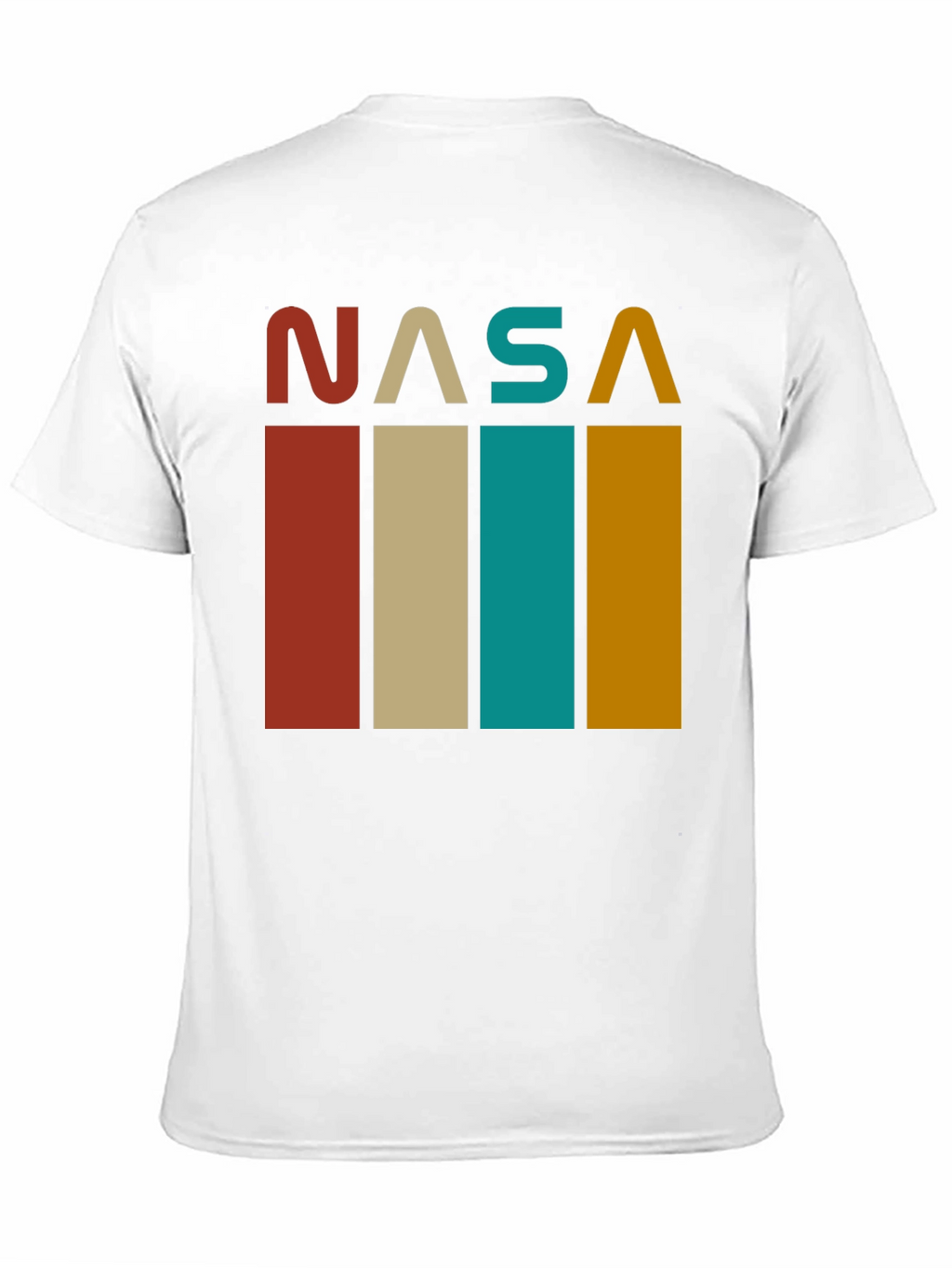 Retro NASA Graphic Tee - Black Cotton Blend