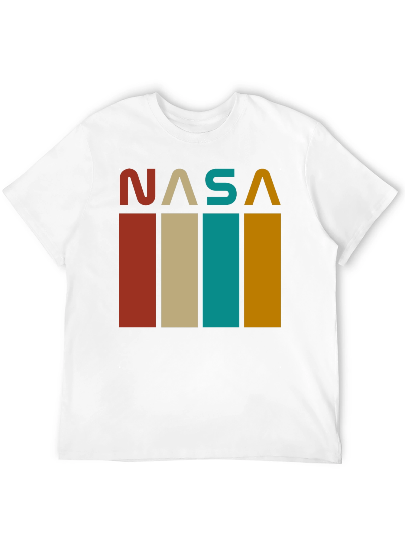 Retro NASA Graphic Tee - Black Cotton Blend