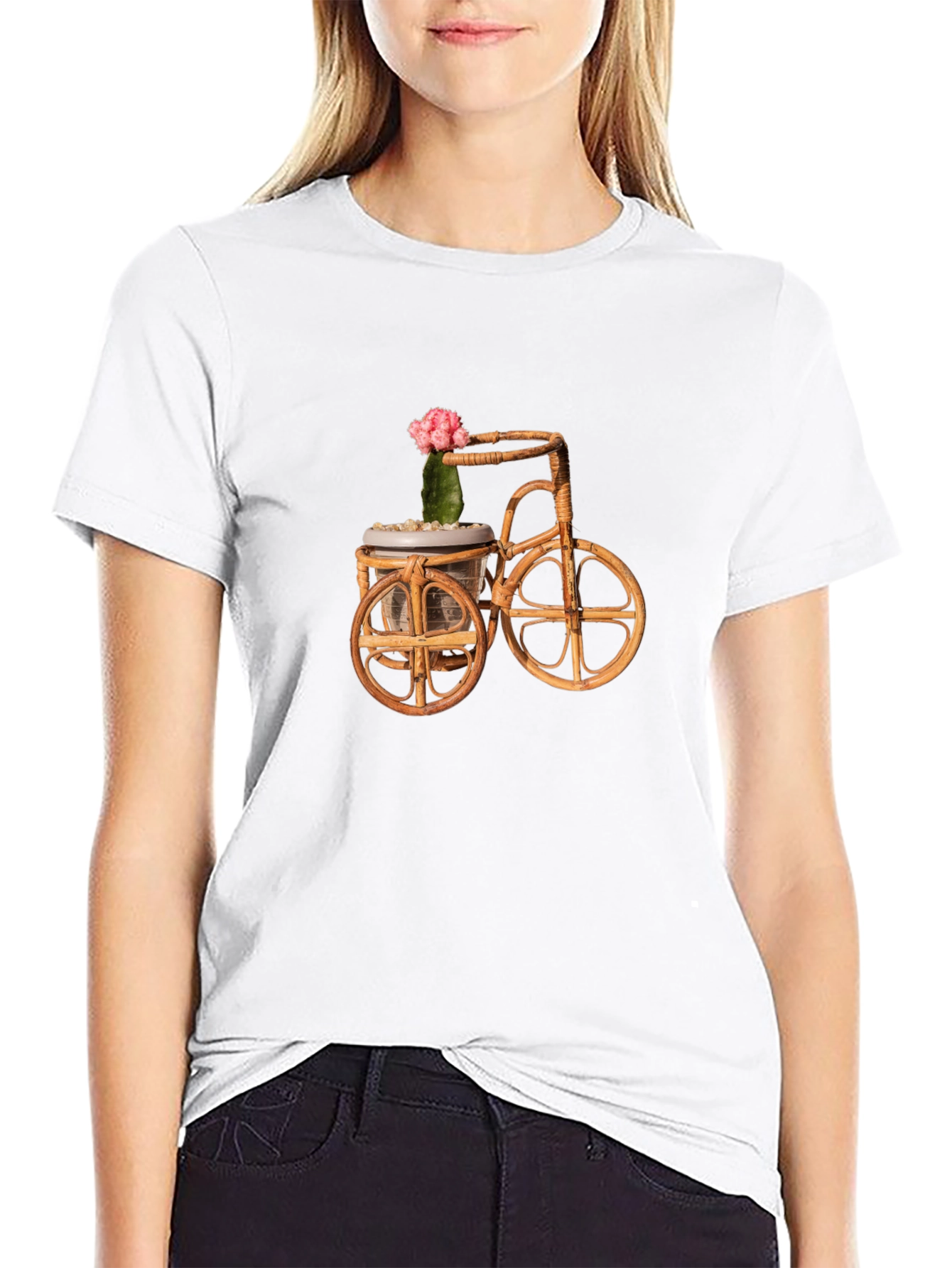 Unique Cactus Bicycle Planter T-Shirt