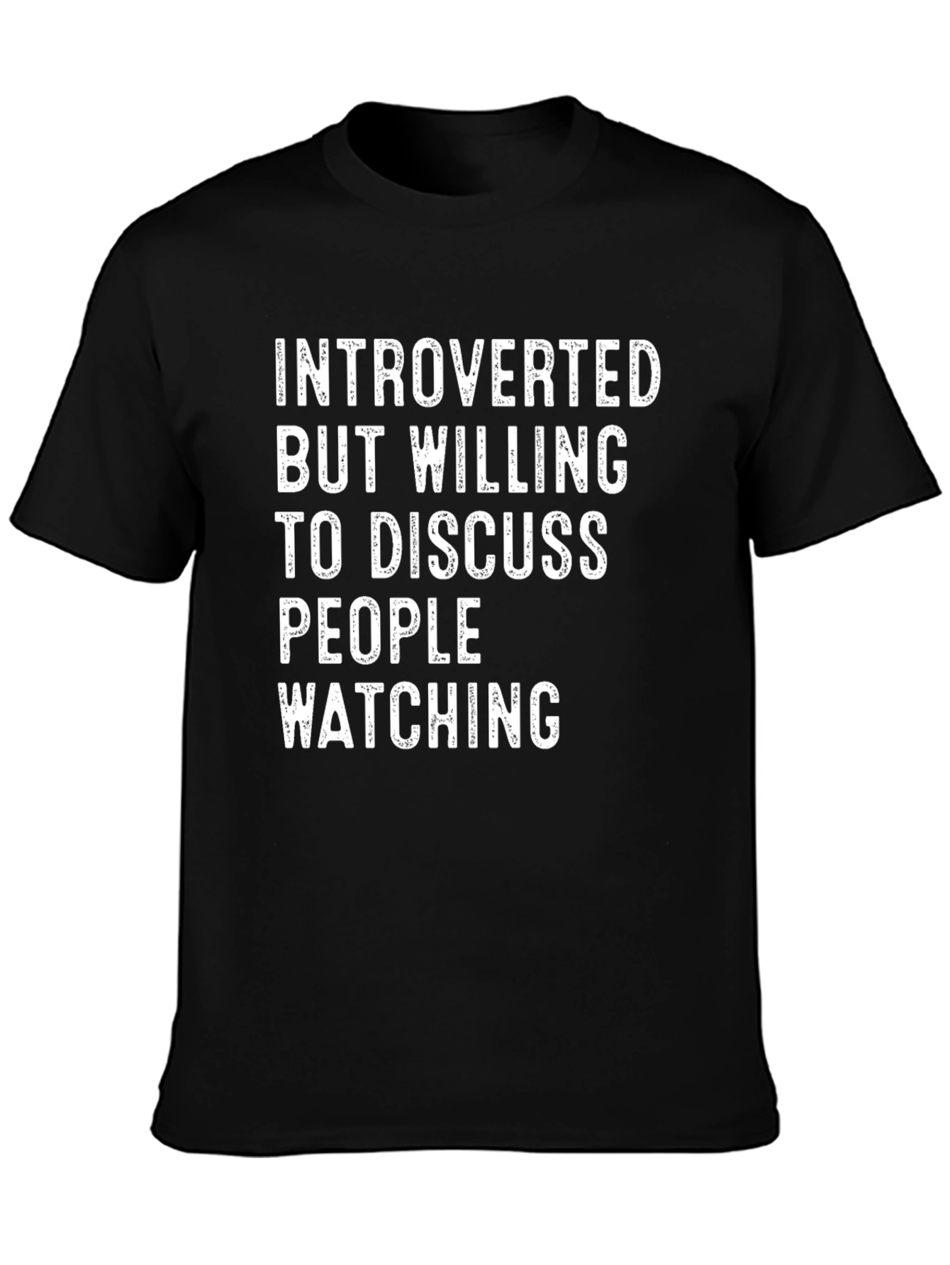 Introverted People Watching Graphic T-Shirt