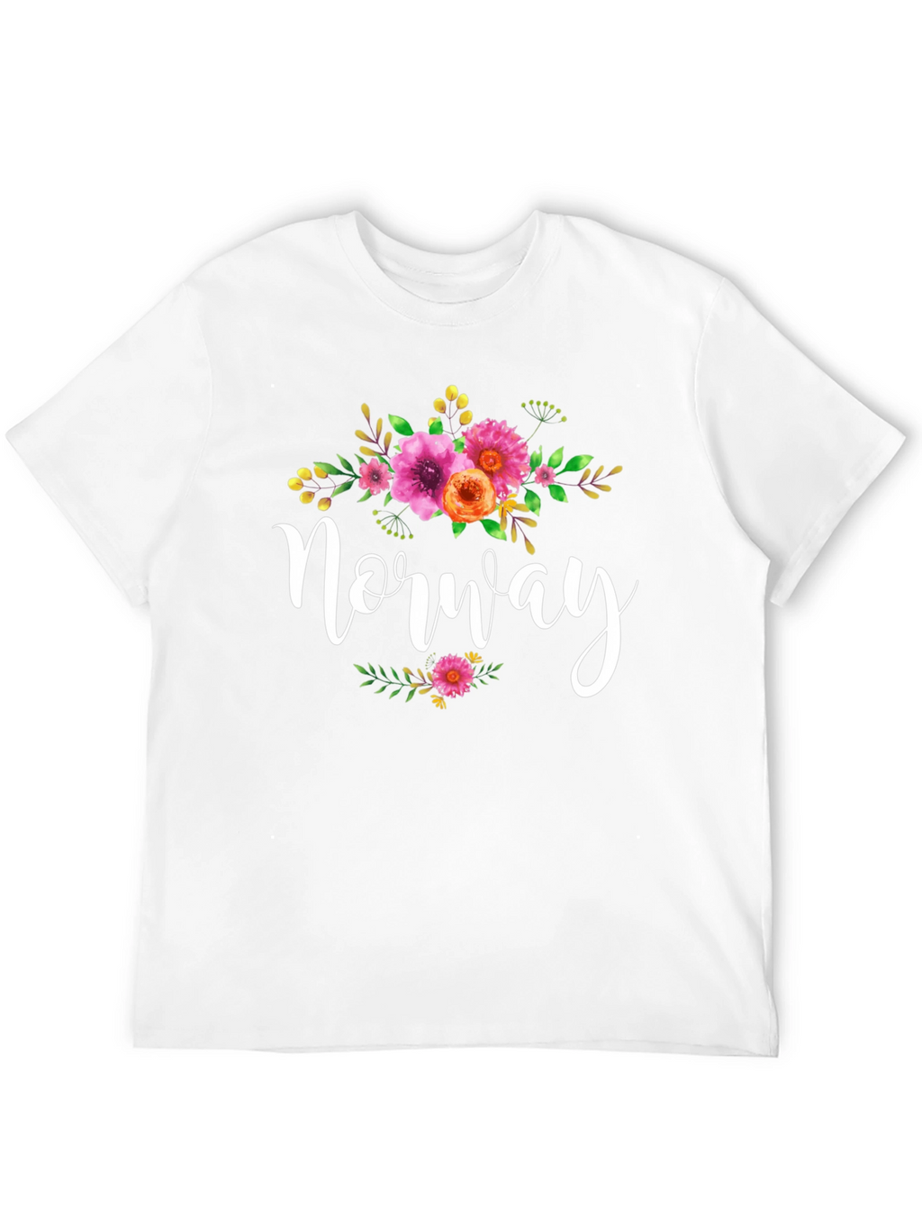 Floral Norway Tee - Stylish Travel Shirt