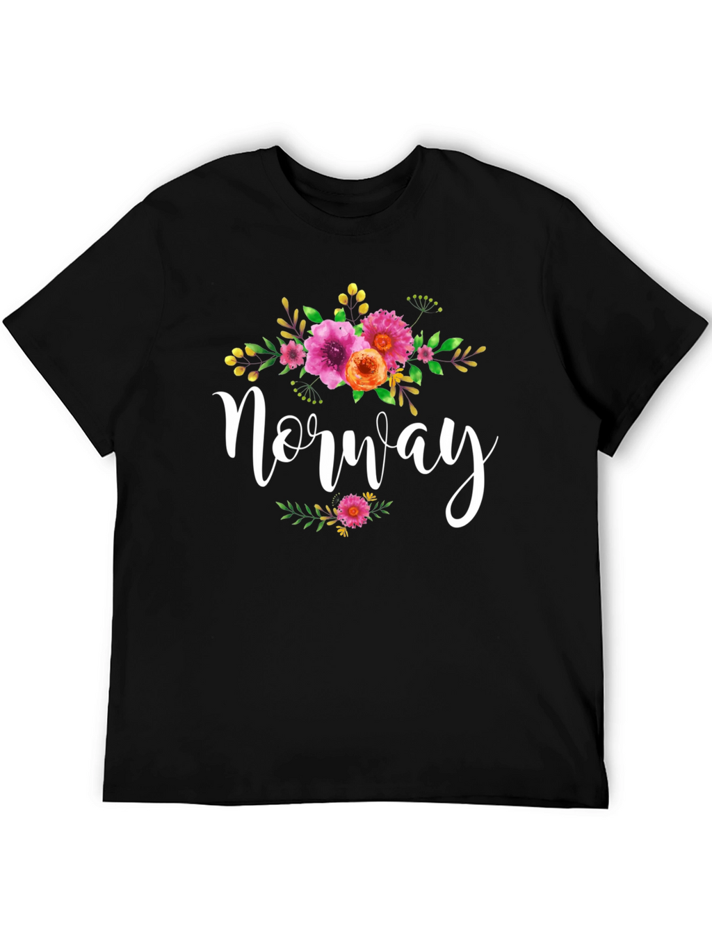 Floral Norway Tee - Stylish Travel Shirt