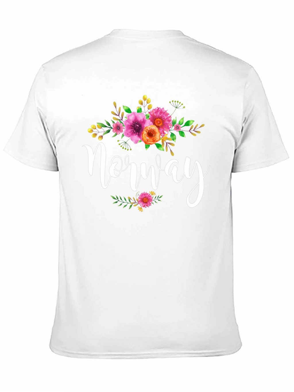 Floral Norway Tee - Stylish Travel Shirt
